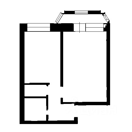 Планировка этой квартиры по данным Циан
