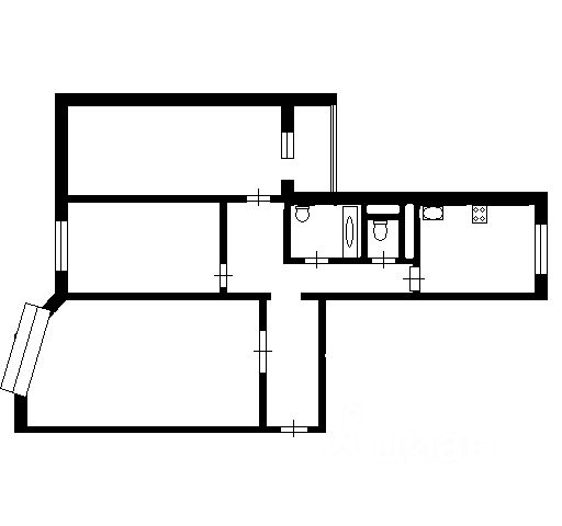 3-комн., 86,8 м², 13/16 этаж