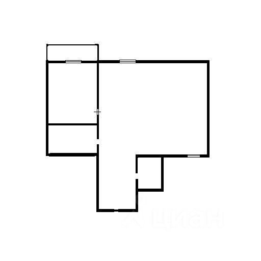 Планировка этой квартиры по данным Циан
