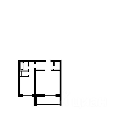 Планировка этой квартиры по данным Циан