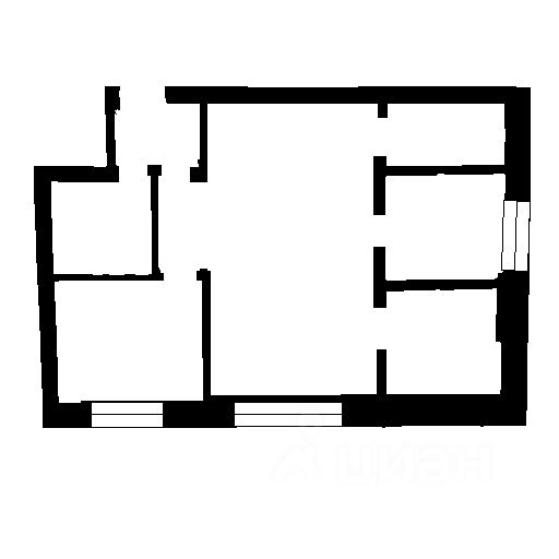 Планировка этой квартиры по данным Циан