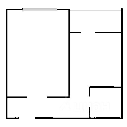 Планировка этой квартиры по данным Циан
