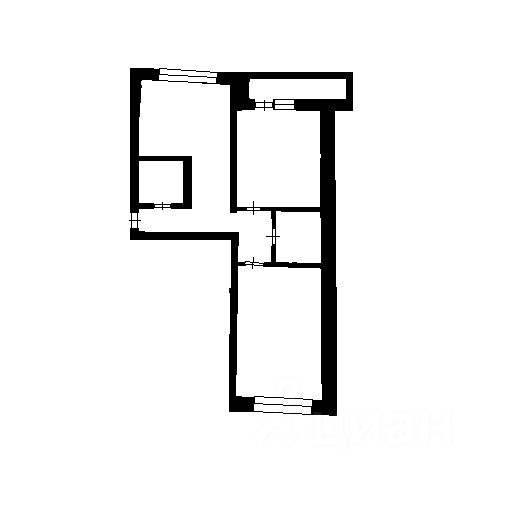 Планировка этой квартиры по данным Циан