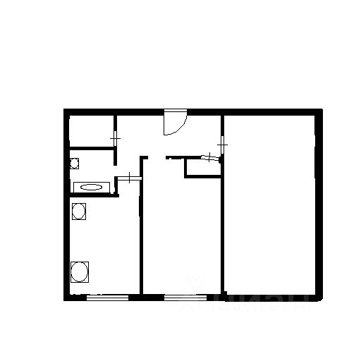 Планировка этой квартиры по данным Циан