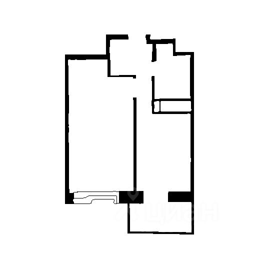 Планировка этой квартиры по данным Циан