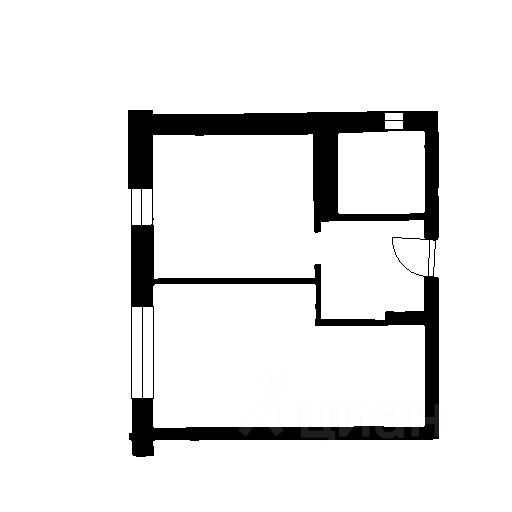 Планировка этой квартиры по данным Циан