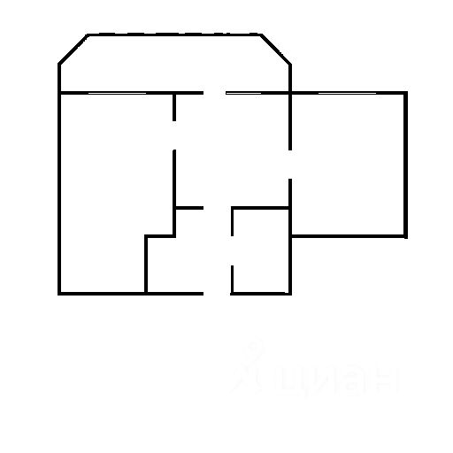 Планировка этой квартиры по данным Циан