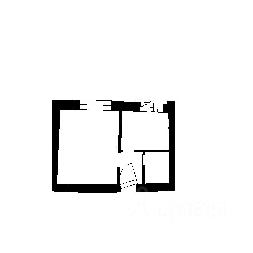 Планировка этой квартиры по данным Циан