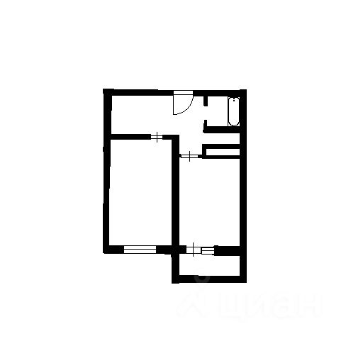 Планировка этой квартиры по данным Циан