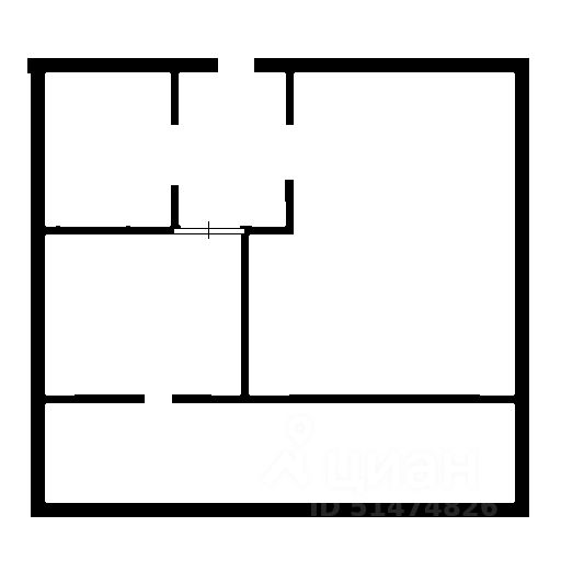 Планировка этой квартиры по данным Циан
