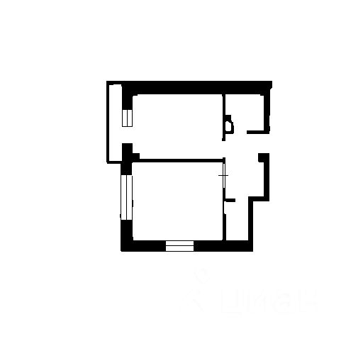 Планировка этой квартиры по данным Циан