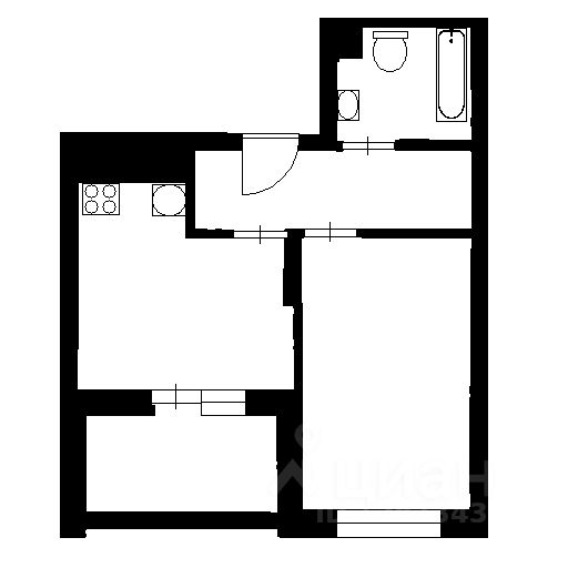 Планировка этой квартиры по данным Циан