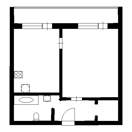 Планировка этой квартиры по данным Циан