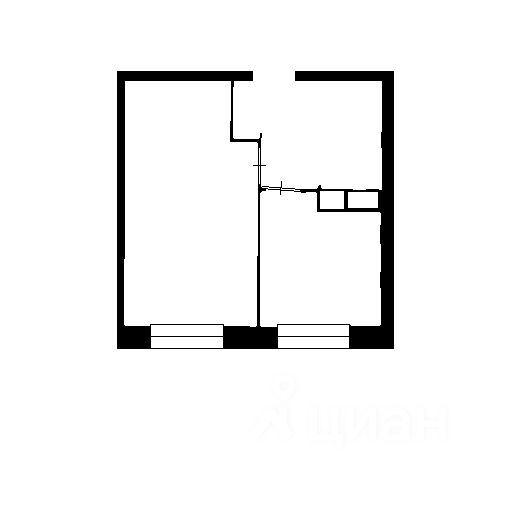 Планировка этой квартиры по данным Циан