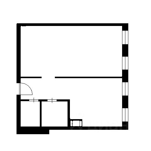 Планировка этой квартиры по данным Циан