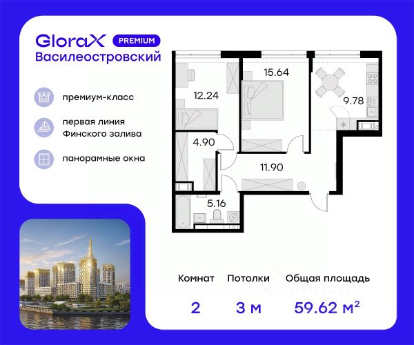 ЖК «GloraX Premium Василеостровский»