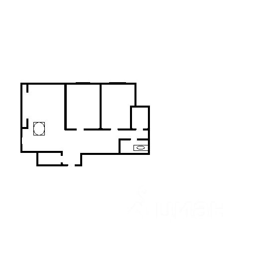 Планировка этой квартиры по данным Циан
