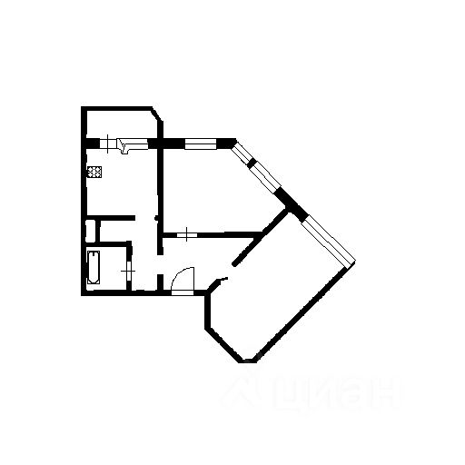 Планировка этой квартиры по данным Циан