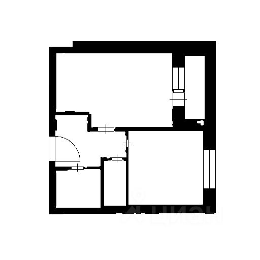 Планировка этой квартиры по данным Циан