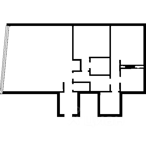 Планировка этой квартиры по данным Циан