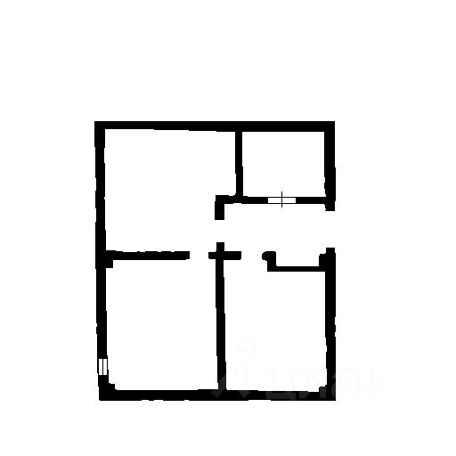 Планировка этой квартиры по данным Циан
