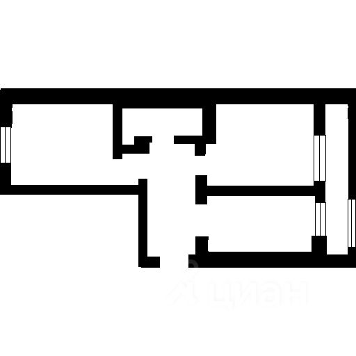 Планировка этой квартиры по данным Циан
