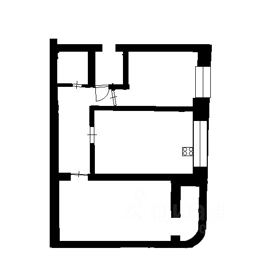 Планировка этой квартиры по данным Циан