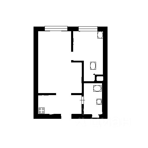 Планировка этой квартиры по данным Циан