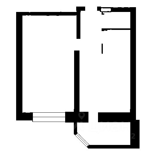 Планировка этой квартиры по данным Циан