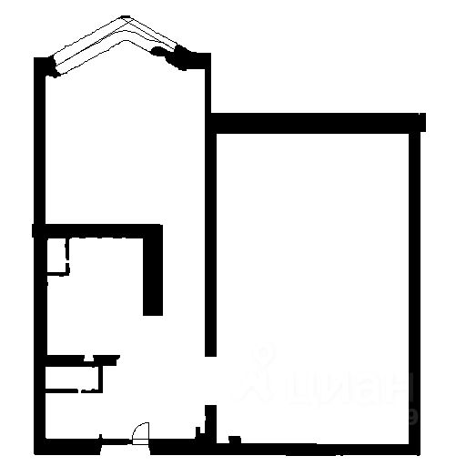 Планировка этой квартиры по данным Циан
