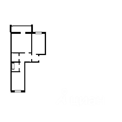 Планировка этой квартиры по данным Циан