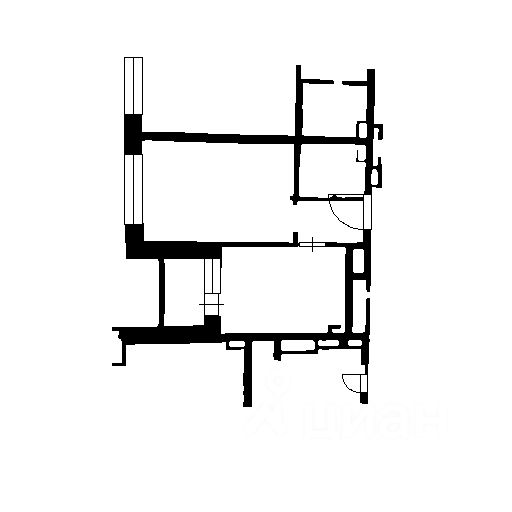 Планировка этой квартиры по данным Циан