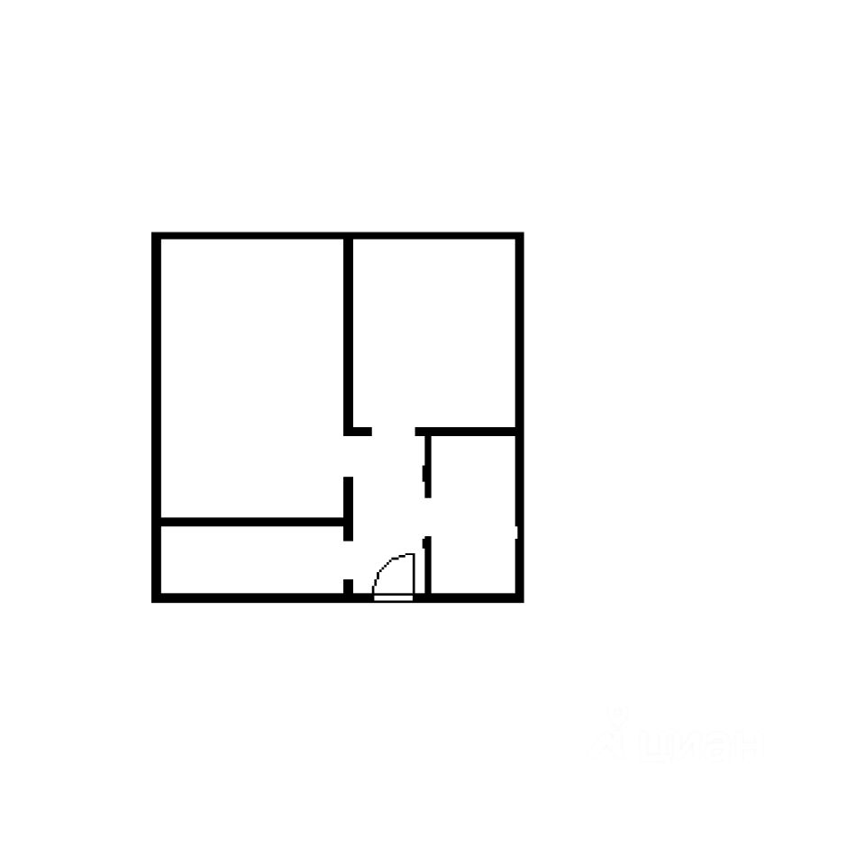 Планировка этой квартиры по данным Циан