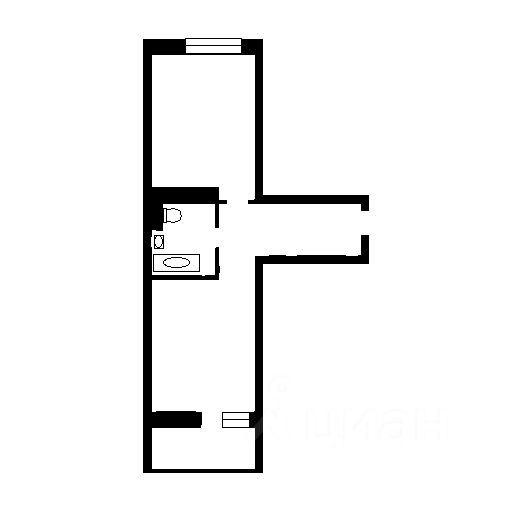 Планировка этой квартиры по данным Циан