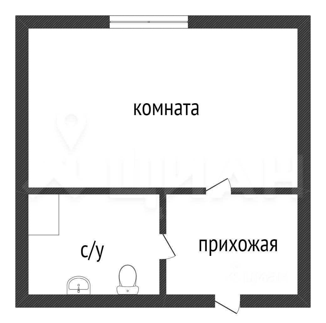 Планировка этой квартиры по данным Циан