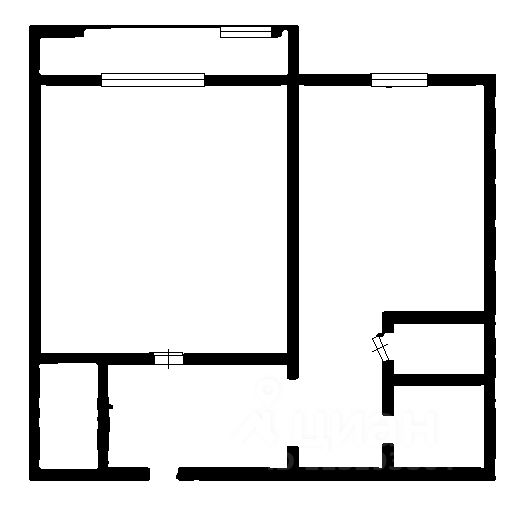 Планировка этой квартиры по данным Циан