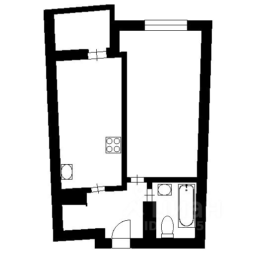 Планировка этой квартиры по данным Циан