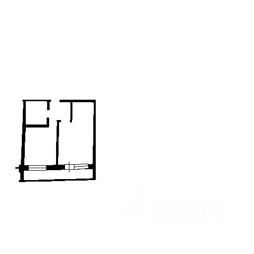 Планировка этой квартиры по данным Циан