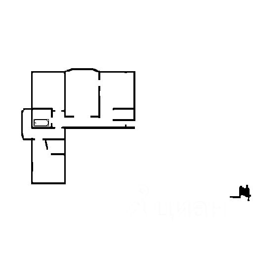Планировка этой квартиры по данным Циан