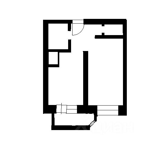 Планировка этой квартиры по данным Циан