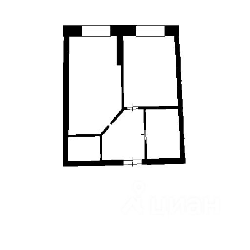 Планировка этой квартиры по данным Циан