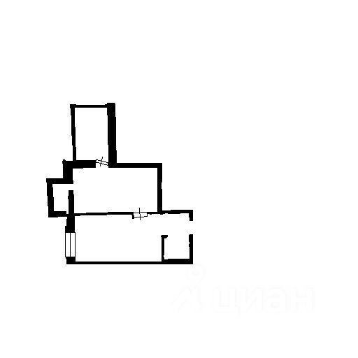 Планировка этой квартиры по данным Циан