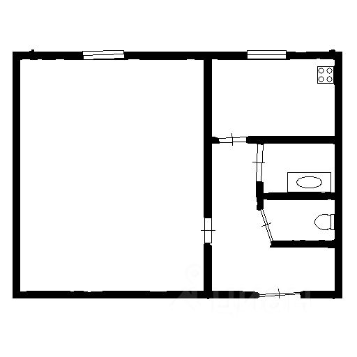 Планировка этой квартиры по данным Циан
