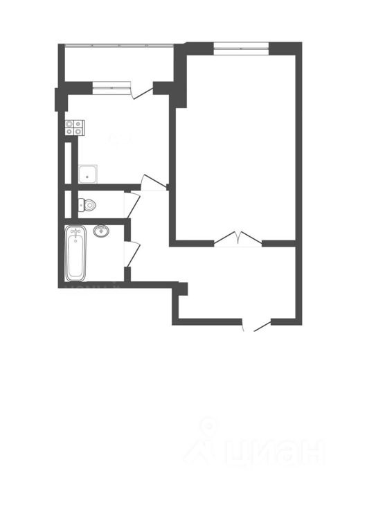 Планировка этой квартиры по данным Циан