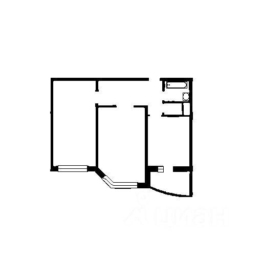 Планировка этой квартиры по данным Циан