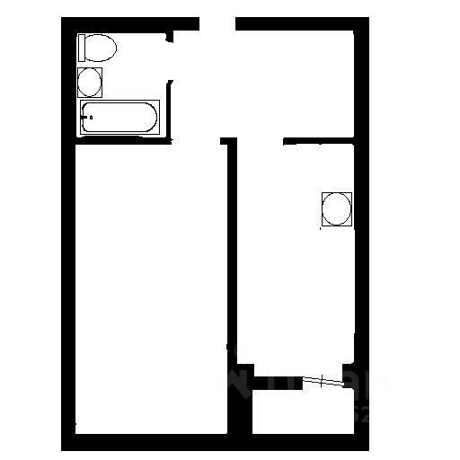Планировка этой квартиры по данным Циан