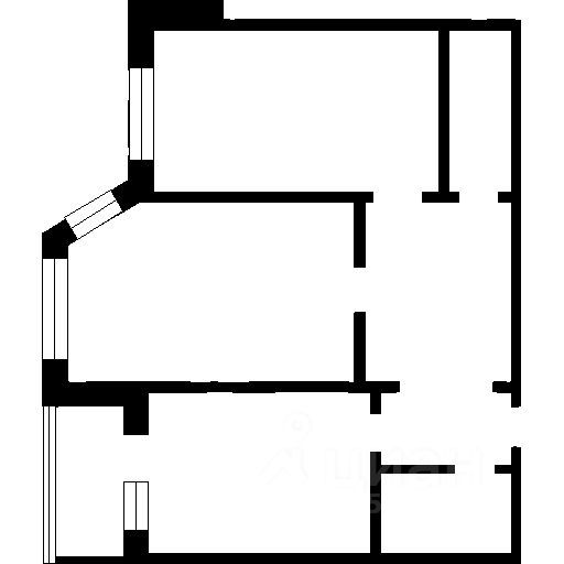 Планировка этой квартиры по данным Циан
