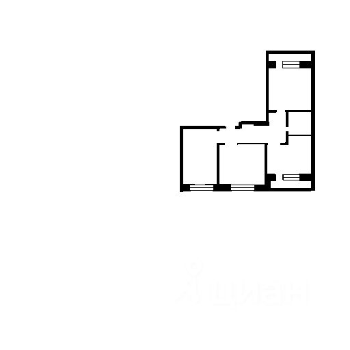 Планировка этой квартиры по данным Циан
