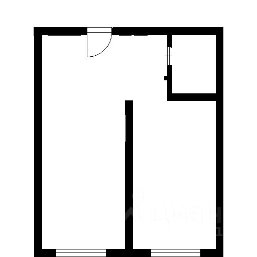 Планировка этой квартиры по данным Циан