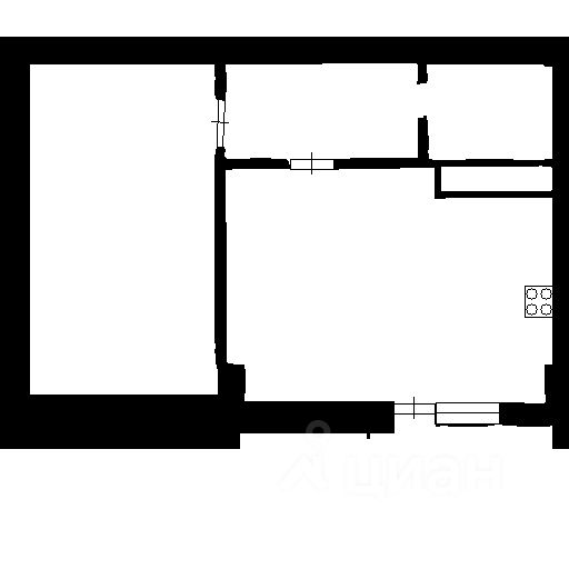 Планировка этой квартиры по данным Циан